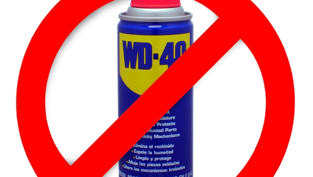 Silicone Lubricant Not Regular WD-40